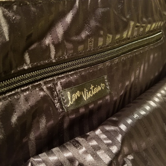 SOLD! NWOT Victoria's Secret Canvas Frayed Edge Tote - Picture 10 of 10